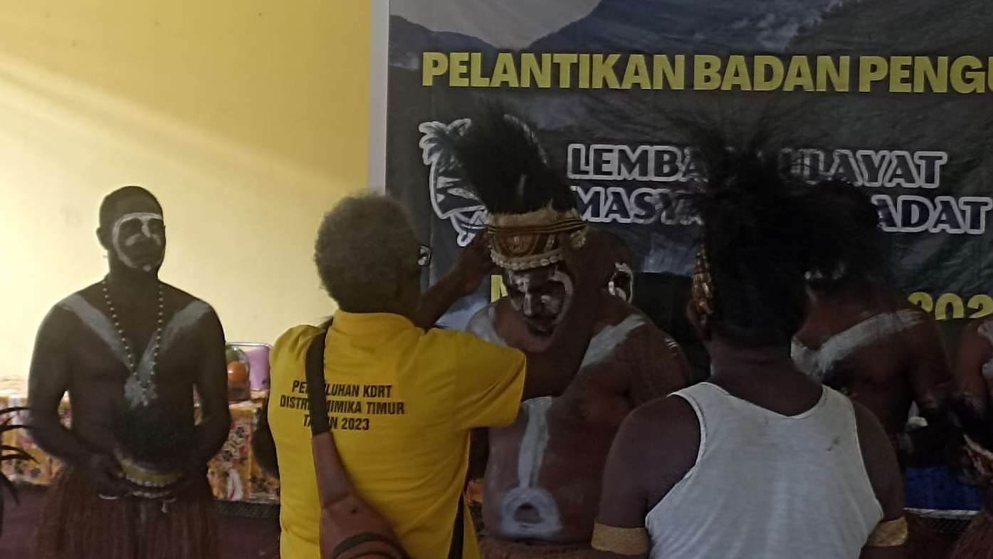 Pelantikan LMA Aika Wee. Foto: Eka/Papua60detik