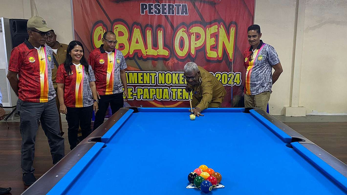 noken-cup-2024-se-papua-tengah-150-atlet-biliar-ikut-bertanding