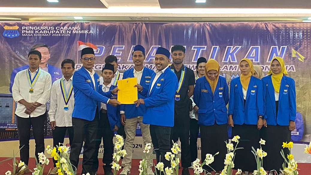 pb-pmii-lantik-pengurus-cabang-mimika-periode-2024-2025