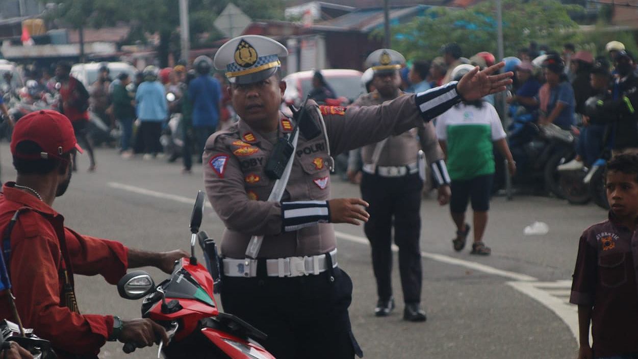 jelang-pendaftaran-calon-bupati-mimika-ratusan-aparat-gabungan-disiapkan