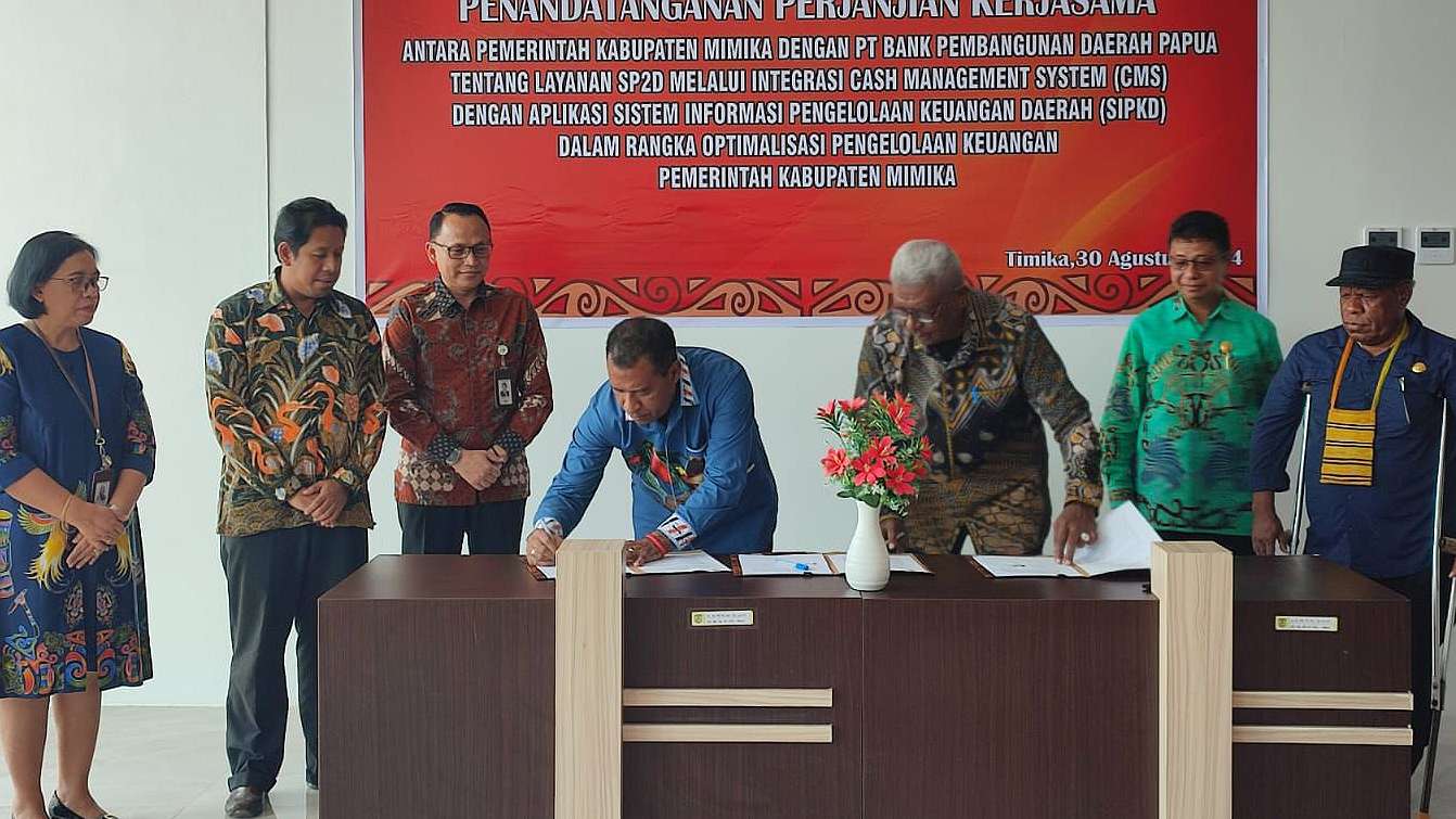 pemkab-mimika-bank-papua-mou-pencairan-sp2d