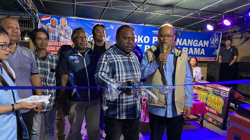 Pasangan AIYE Resmikan Posko Posko Pemenangan di Pongtiku, Foto: Faris/Papua60detik