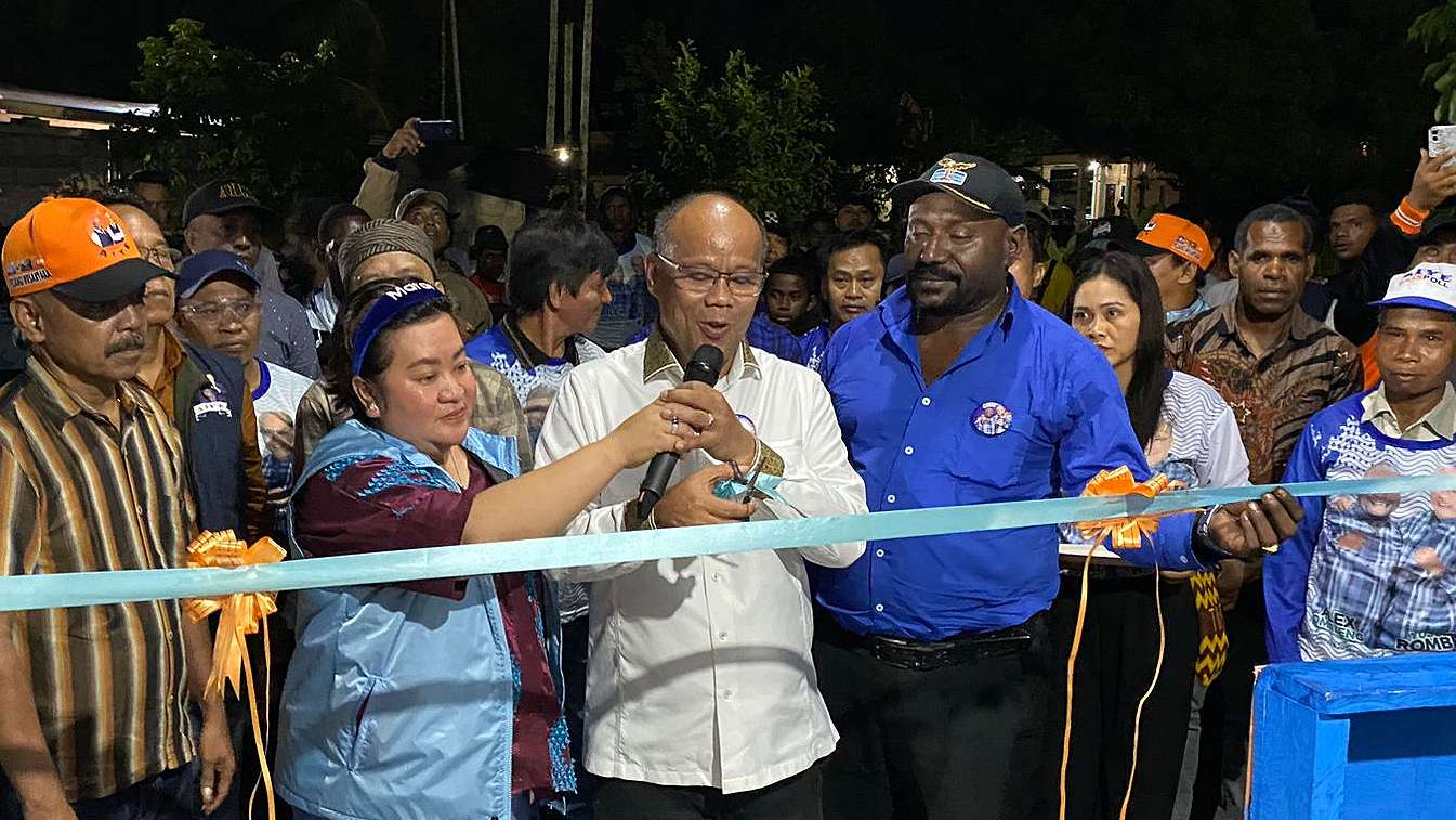 resmikan-posko-pemenangan-jalan-taruna-simon-ingatkan-kontribusi-yusuf-rombe-bagi-warga