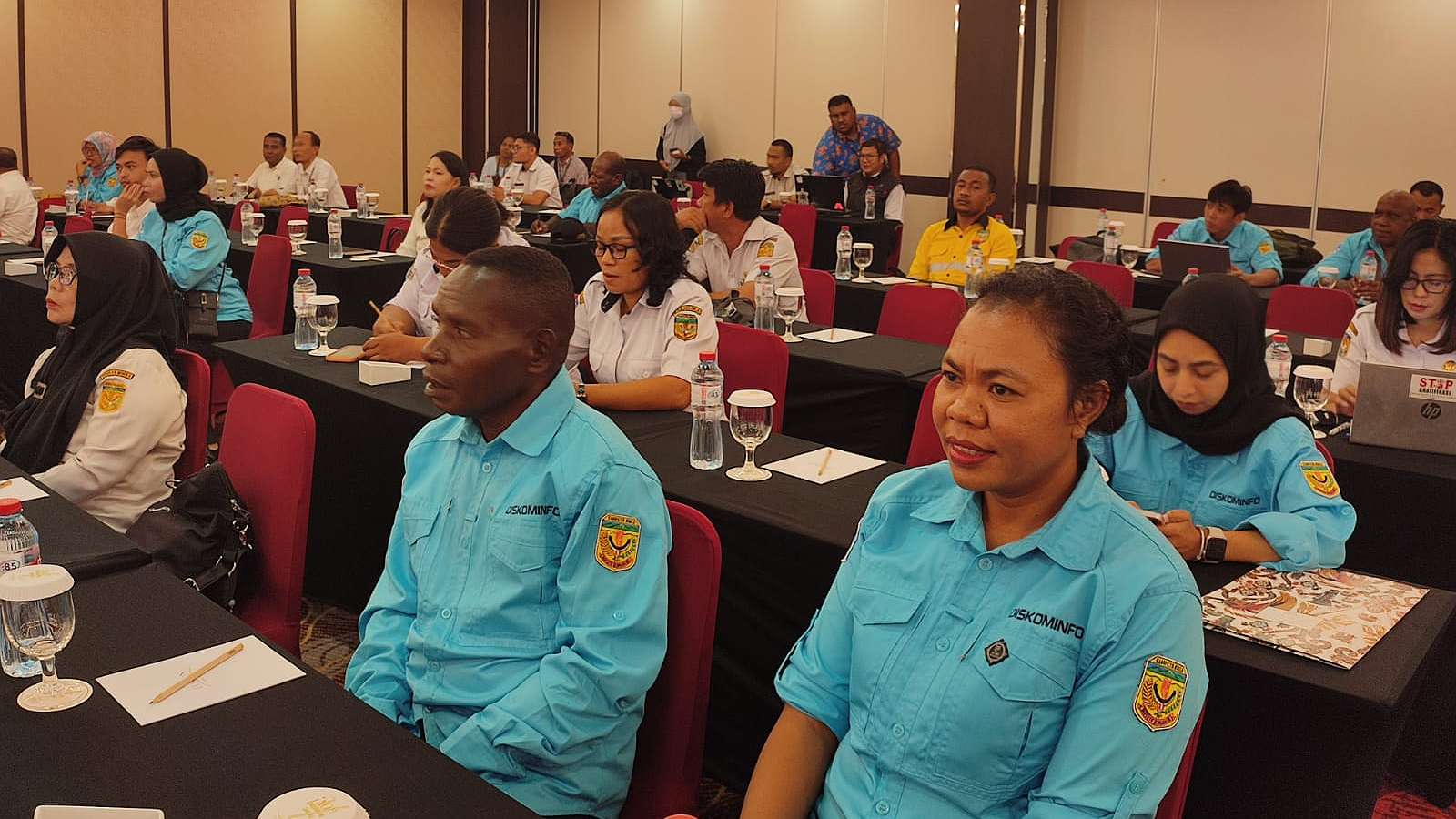 Peserta sosialisasi siber chat dan layanan database yang digelar oleh Diskominfo Mimika. Foto; Martha/Papua60detik