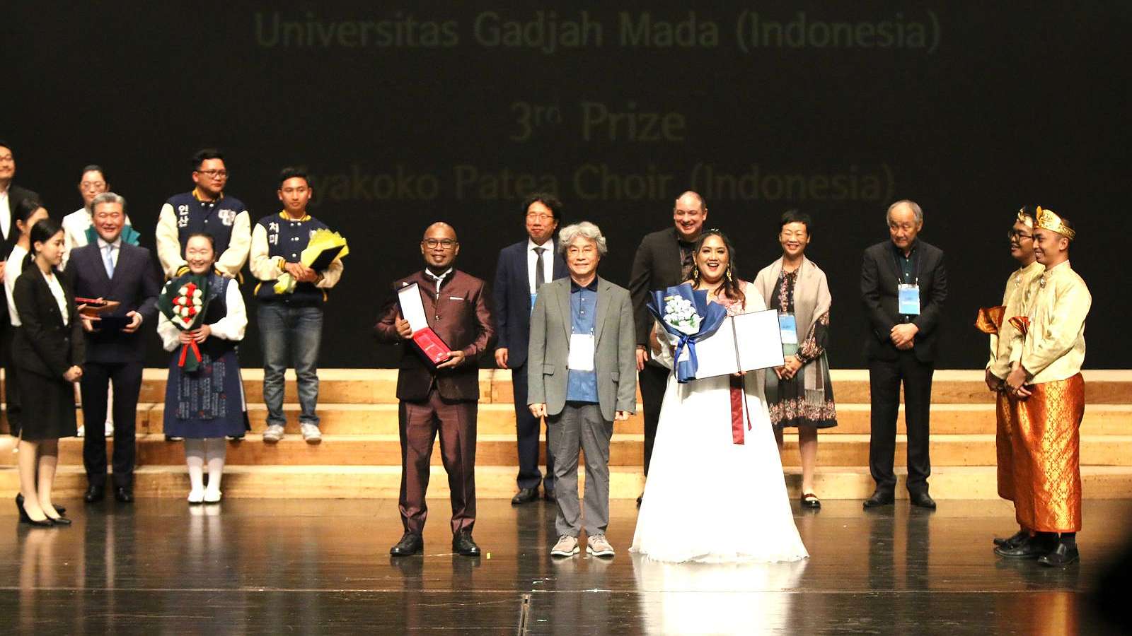Iyakoko Patea Choir saat meraih penghargaan di Busan Choral Festival & Competition 2024. Foto: Joe Situmorang/Papua60Detik