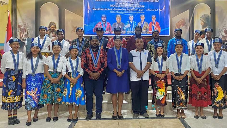 Pelantikan GMKI cabang Nabire 2024-2026, Foto: Istimewa