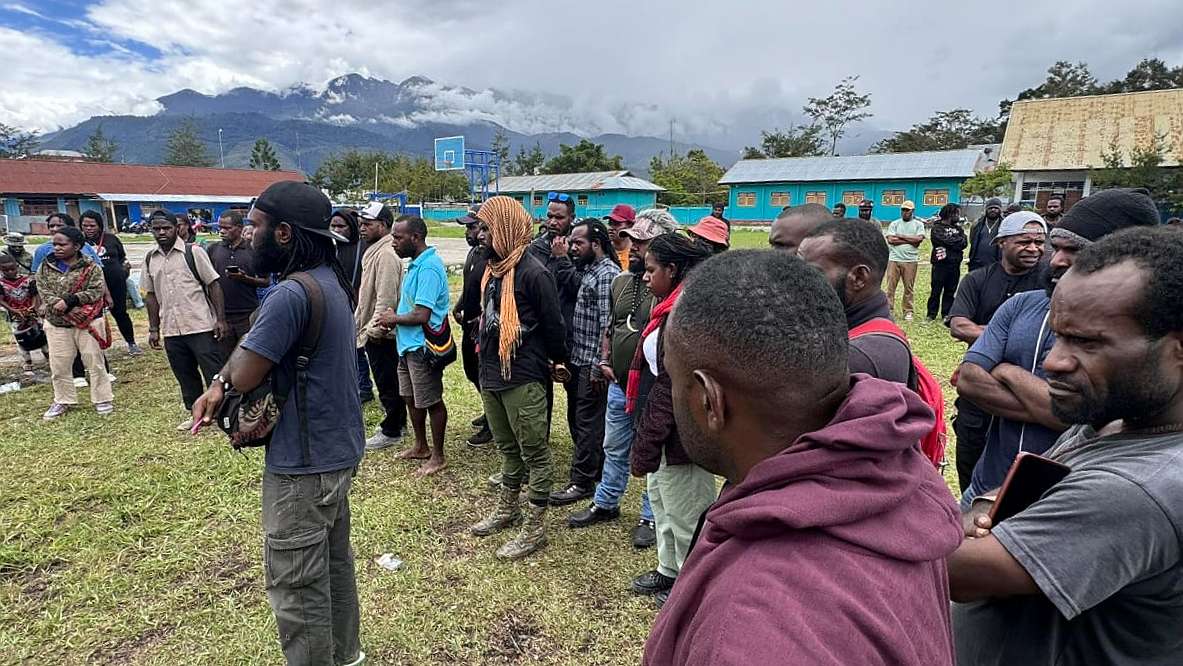 Tim Independen Pencaker Nduga dan Forum Pribumi Provinsi Papua Pegunungan. Foto: Istimewa