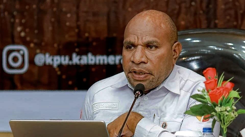 Ketua Badan Pengawas Pemilu (Bawaslu) Kabupaten Merauke, Augustinus Mahuze, Foto: istimewa