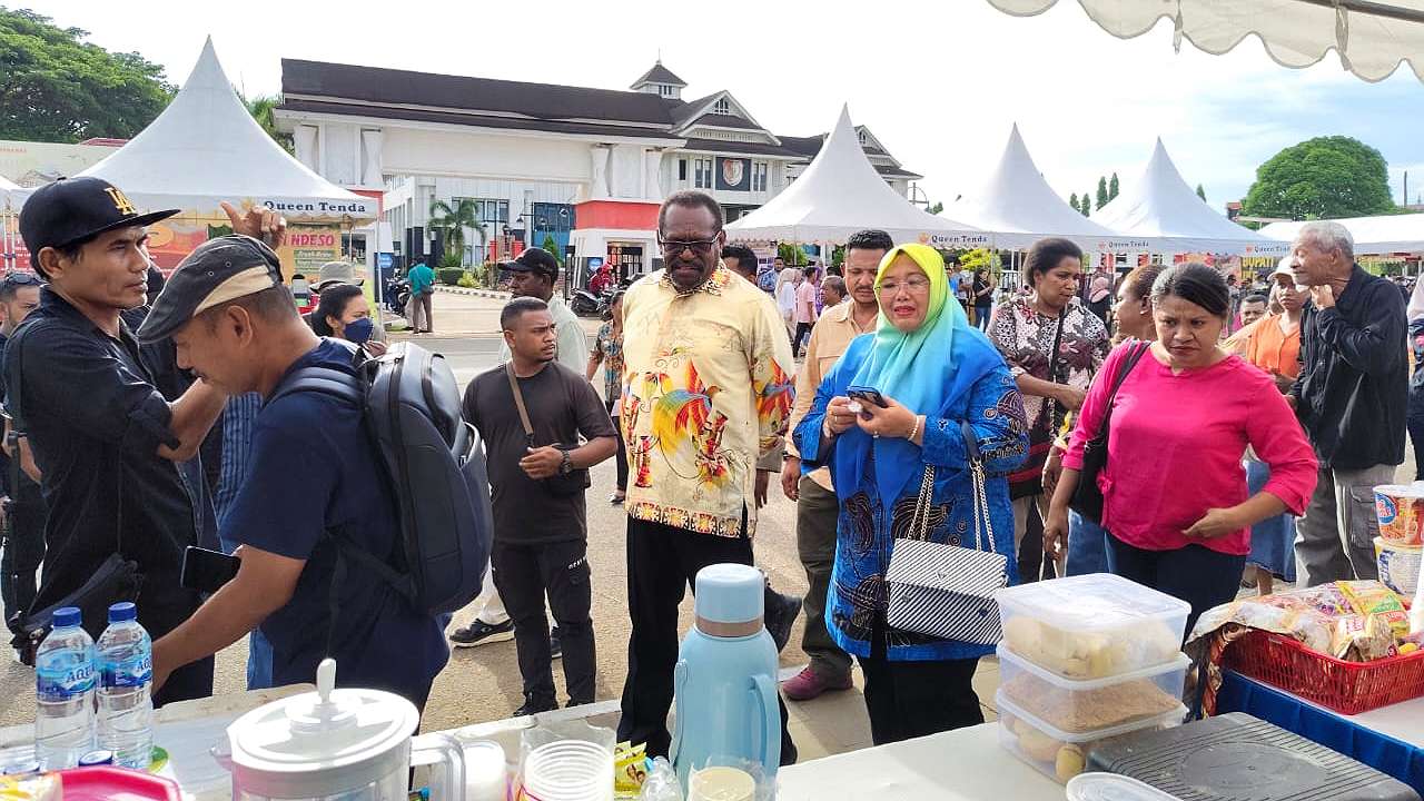 Merauke kembali diramaikan dengan pasar malam dalam rangka perayaan Hari Ulang Tahun (HUT) ke-123 Merauke. Foto: Josua/ Papua60detik