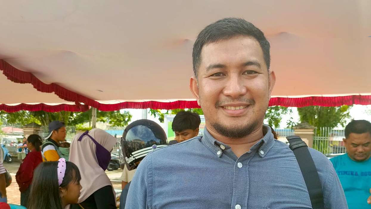 Kepala Perum Bulog KCP Timika, Dedy Wahyudi. Foto; Martha/ Papua60detik