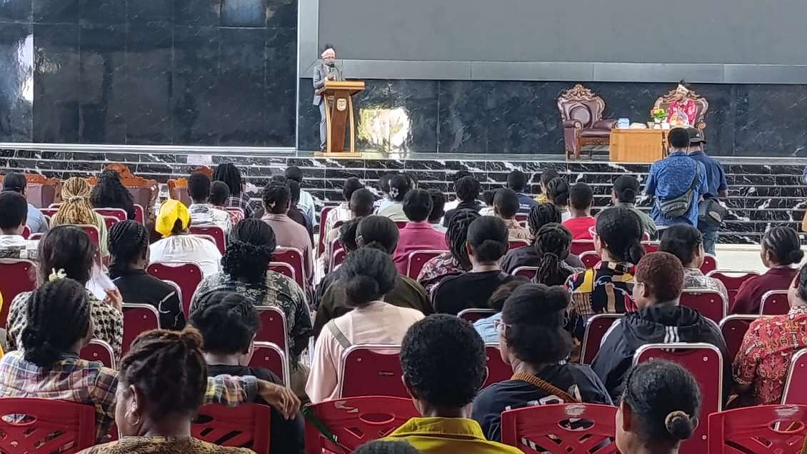 Kaka Jose Ohei saat memberikan materi, foto; Martha/ Papua60detik