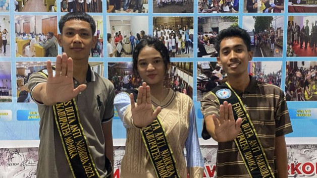 Gen Z Duta Anti Narkoba bicara bahaya narkoba. Foto: Eka/ Papua60detik