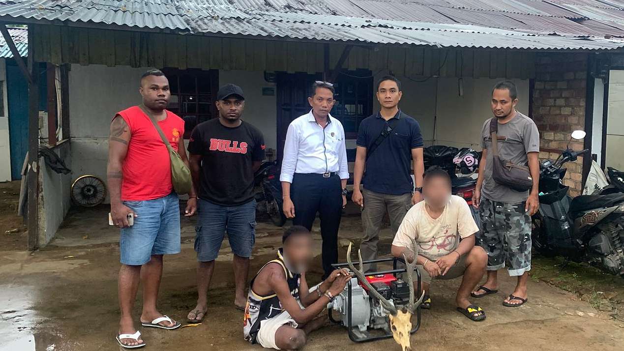 Dua pelaku pencurian dengan pemberatan dibekuk Polisi Merauke. Foto: Jamal/ Papua60detik