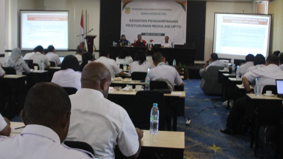 Dinkes  Mimika Pendampingan Penyusunan Regulasi UPTD, foto: Martha/ Papua60detik