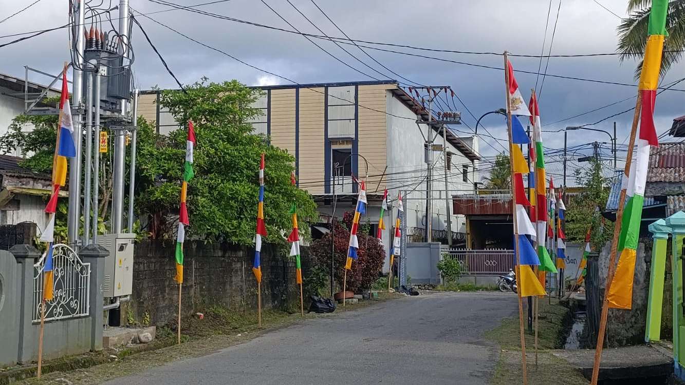 belum-semarak-pemkab-mimika-minta-warga-gencarkan-pasang-bendera-merah-putih