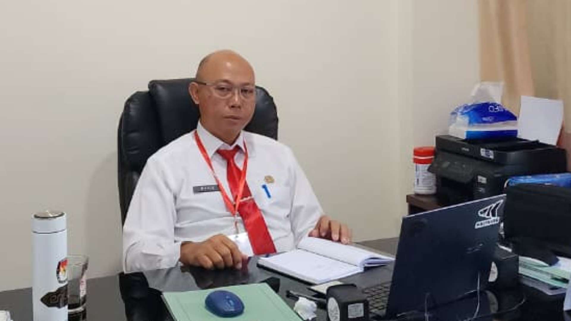 Kepala Dinas Komunikasi dan Informatika, Statistik dan Persandian Provinsi Papua Selatan, Nugroho Asrianto. Foto : Jamal/ Papua60detik