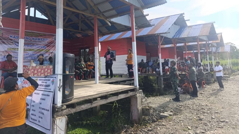 pakai-dana-desa-pemkam-nawaripi-bangun-empat-rumah-layak-huni