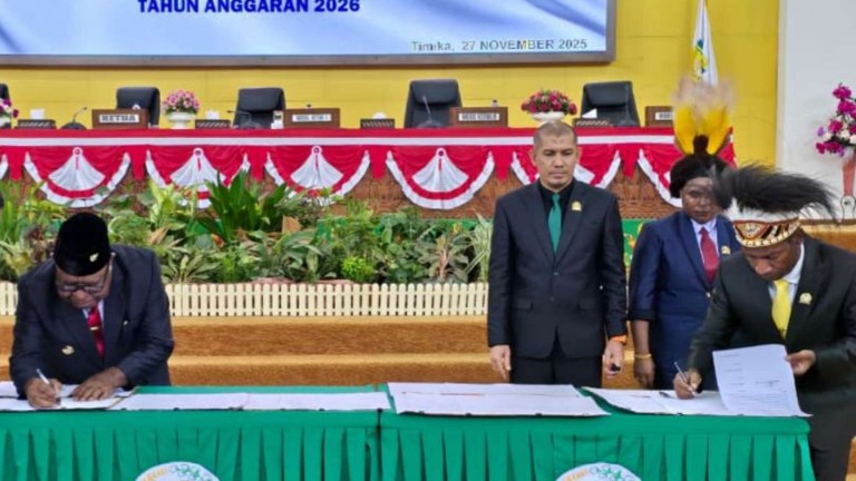 sah-apbd-mimika-2026-rp564-triliun