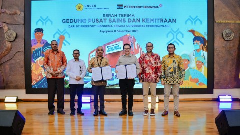 Freeport Serahkan Gedung Sains & Kemitraan UNCEN, Perkuat Riset & Pembelajaran di Papua