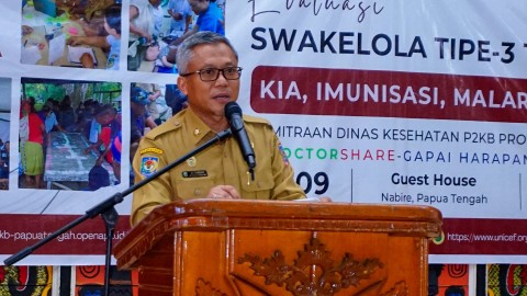 Asisten II Sekretariat Daerah Provinsi Papua Tengah Bidang Perekonomian dan Pembangunan, Tumiran Foto: Elia Douw/ Papua60detik