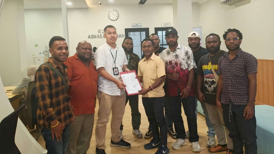 IPMAMI bersama  YLBHI secara resmi mengadukan dugaan pelanggaran Hak Asasi Manusia (HAM) di Jila kepada Komnas HAM. Foto : IPMAMI for Papua60detik