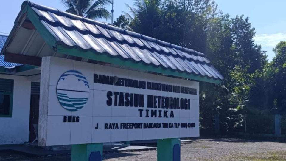 Kantor BMKG Moses Kilangin, foto: Martha/Papua60detik