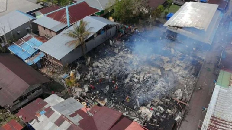 Kembali Terjadi, Si Jago Merah Lalap Tiga Rumah di Asmat