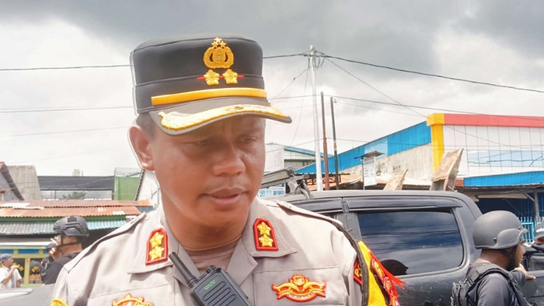 Kapolres Nabire AKBP Samuel Dominggus. Tatiratu. Foto : Elia Douw/Papua60detik