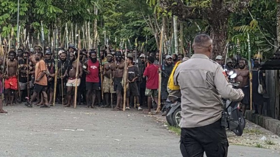 Situasi Kwamki Narama pasca insiden pembunuhan terhadap Junius Yanampa. Foto: Eka/ Papua60detik