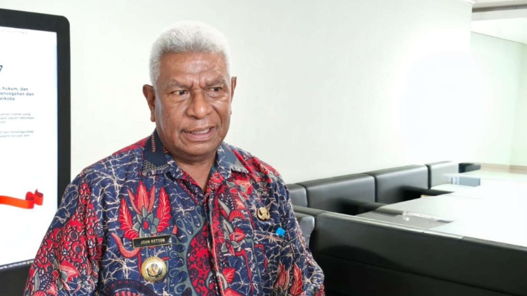 Bupati Mimika, Johannes Rettob, Foto: Martha/Papua60detik