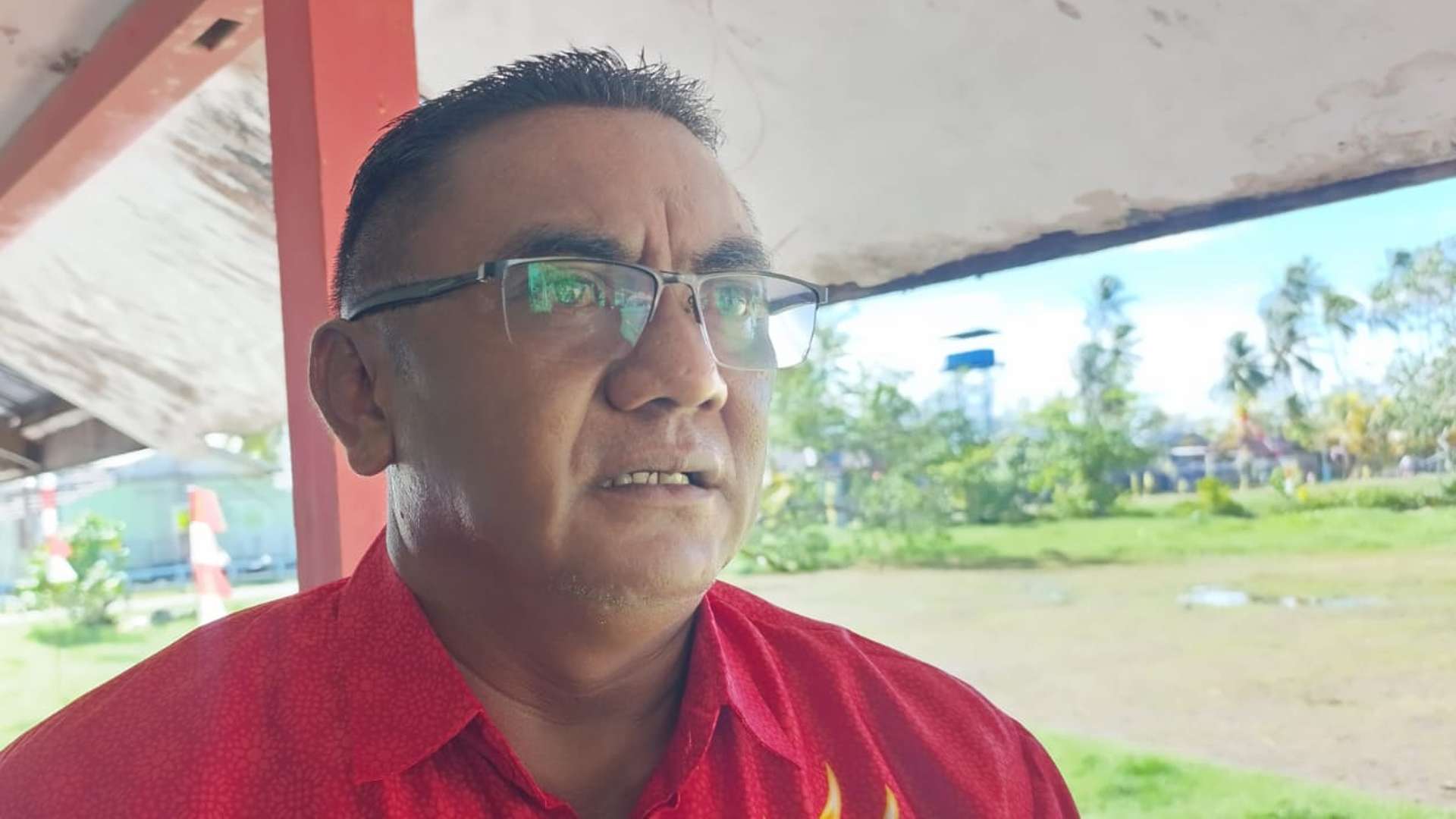 Sekretaris Dinas Pendidikan Mimika, Petrus Cahyono Balubun, foto: Martha/Papua60detik