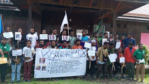 Mahasiswa Puncak Desak Penarikan Militer & Pengusutan Tuntas Kematian Warga Sipil