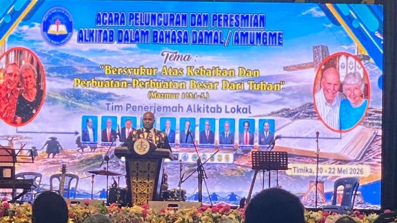 Peluncuran Alkitab Bahasa Amungme dan Damal, foto: istimewa