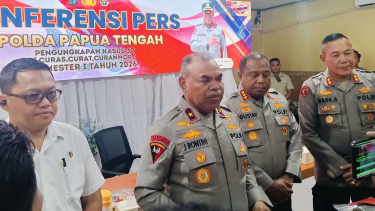 Jajaran Polda Papua Tengah Tangani 307 Kasus Kejahatan Jalanan Hingga Mei 2026