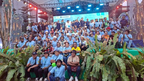 Acara penutupan Hari Lingkungan Hidup Sedunia 2026 di Pelataran gedung Eme Neme Yauware, Sabtu (06/06/2026).  foto: Martha/Papua60detik