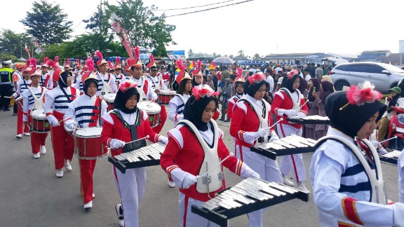 perayaan Tahun Baru Islam 1 Muharram 1448 Hijriah di lapangan pasar lama, foto: Martha/ Papua60detik