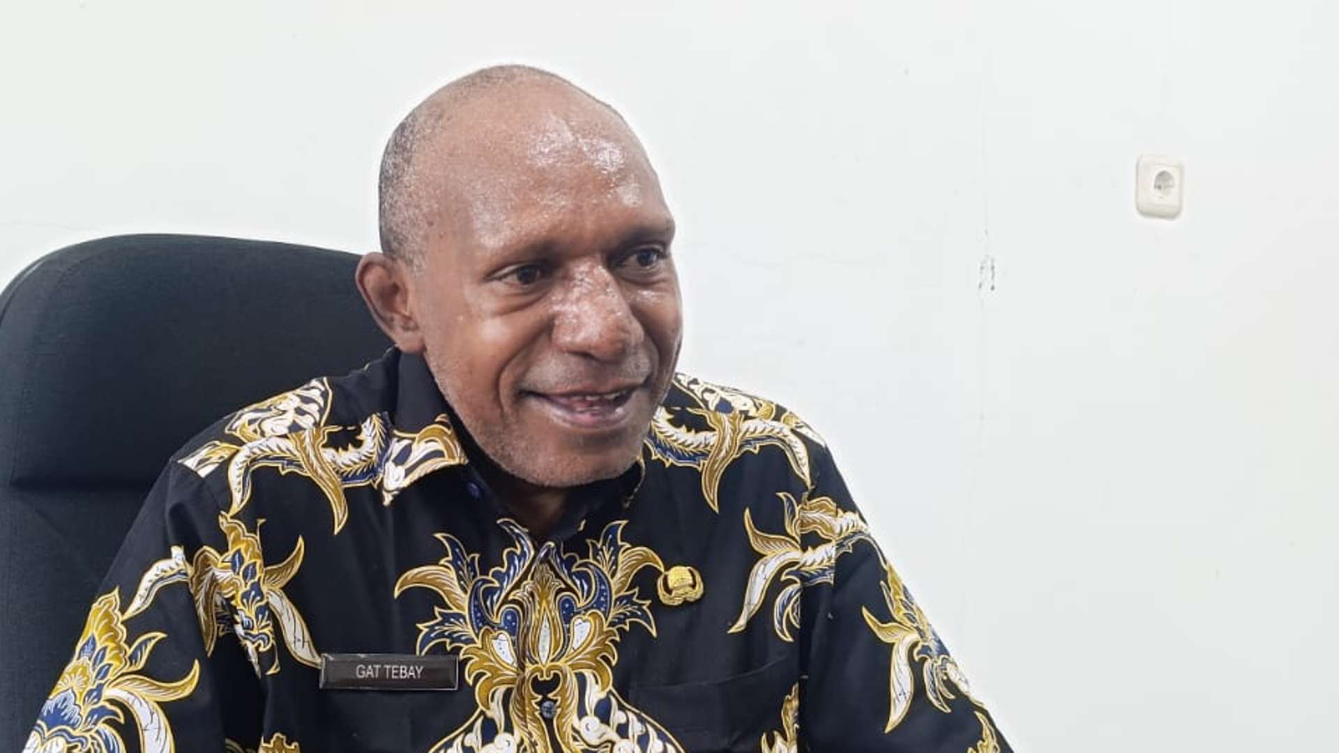 Kepala Dinas Ketahanan Pangan Mimika, Gat Tebay, foto: Martha/Papua60detik