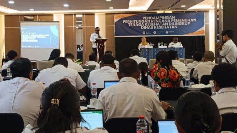 Dinkes Mimika Susun Perencanaan Kebutuhan Nakes Berbasis Data