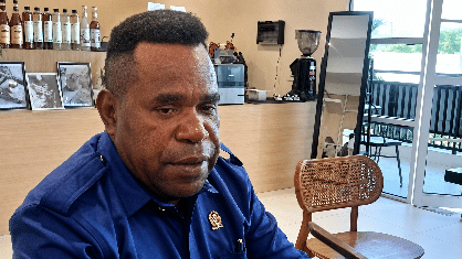 Ketua Majelis Rakyat Papua (MRP) Provinsi Papua Tengah, Agustinus Anggabaik. Foto : Elia Douw/Papua60detik