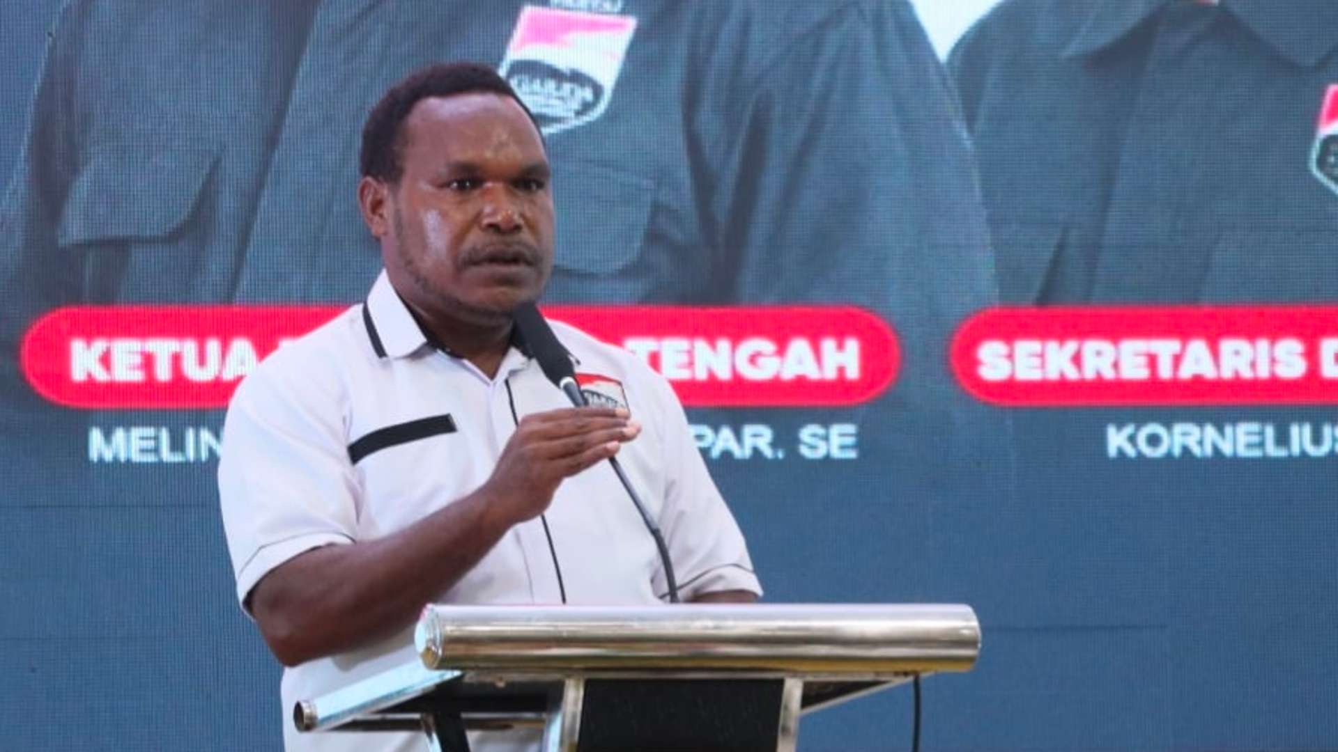 Melinus Kobogau Pimpin Partai Garuda Papua Tengah