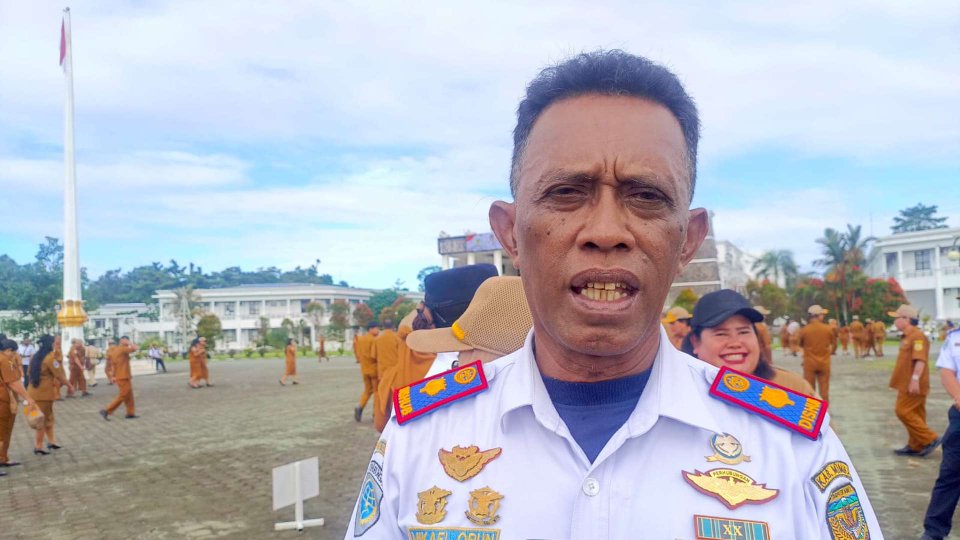 Kepala Bidang Transportasi Darat Dishub Mimika, Michael Orun, foto: Martha/Papua60detik