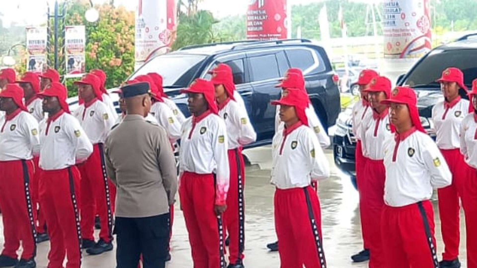 Persiapan Paskibra Mimika Capai 60 Persen