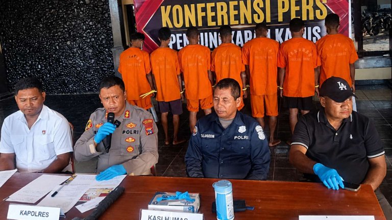 Polres Nabire Amankan 62 Motor Curian, Tangkap 7 Pelaku