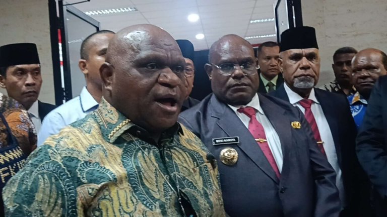 Menteri Hak Asasi Manusia Republik Indonesia, Natalius Pigai. Foto : Elia Douw/Papua60detik