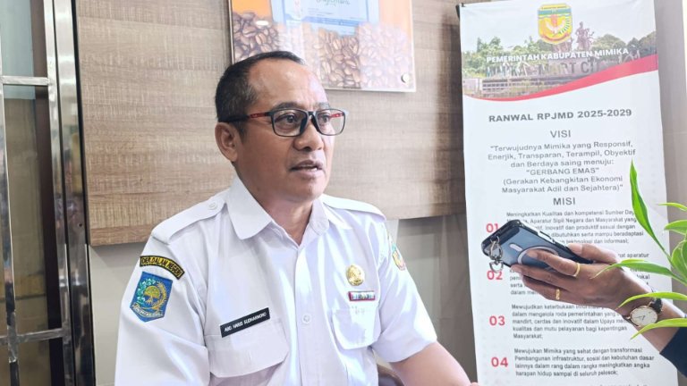Kepala DTPHP Mimika, Abdul Haris Sudharmono, foto: Martha/Papua60detik