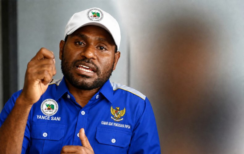 Ketua Kamar Adat Pengusaha Papua (KAPP) Kabupaten Mimika, Yance Sani, foto: Martha/ Papua60detik