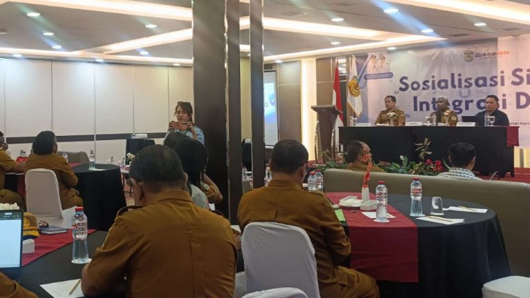 OPD Pemkab Mimika mengikuti sosialisasi sistem integrasi data yang digelar Diskominfo, foto: Martha/Papua60detik