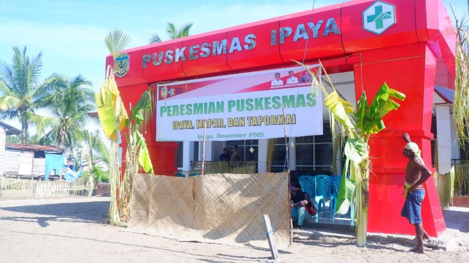 Gedung baru Puskesmas Ipaya. Foto: Fachruddin Aji/ Papua60detik