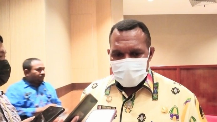 Kepala Bidang Pengelolaan Infrastruktur dan Komunikasi TIK Dinas Kominfo Merauke, Thomas Kimko. Foto: Eman Riberu/ Papua60detik