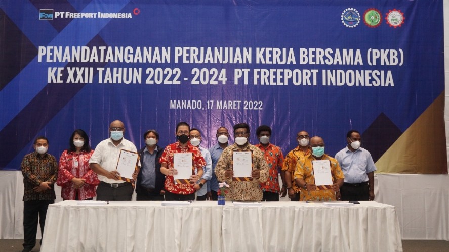 pkb-xxii-pt-freeport-dan-serikat-pekerja-sepakati-kenaikan-upah